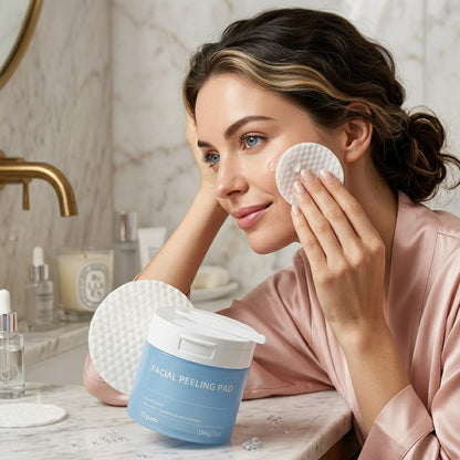 Buplyna Centella Soothing & Peeling Pads Calming Treatment for Sensitive Skin Skin Barrier Repair & Redness Relief Gentle Daily Exfoliation